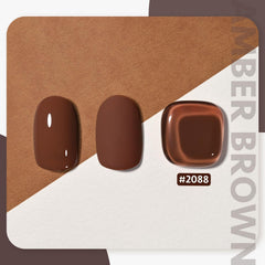 GAOY gel polish being applied for smooth color on a nail