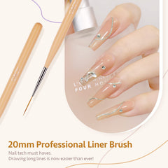 GAOY builder gel extensions brushes to sculpt durable nail shapes