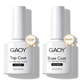 GAOY capa-base brillo cristal, ideal para manicura en casa
