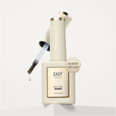 GAOY capa superior gel botella: brillo claro y duradero para uñas.