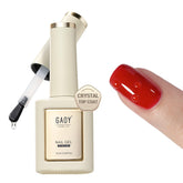 GAOY capa superior de gel cristal 16 ml, brillo deslumbrante para uñas.