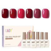 GAOY Colección Bayas, tono rosa cálido para uñas brillantes y duraderas.
