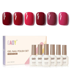 GAOY Colección Bayas, tono rosa cálido para uñas brillantes y duraderas.