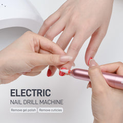 GAOY electric nail drill with sanding bands for smooth finishes on nails.