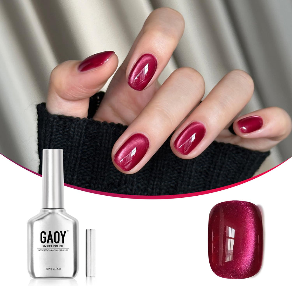 GAOY esmalte gel ojo de gato con imán para crear patrones únicos en casa.