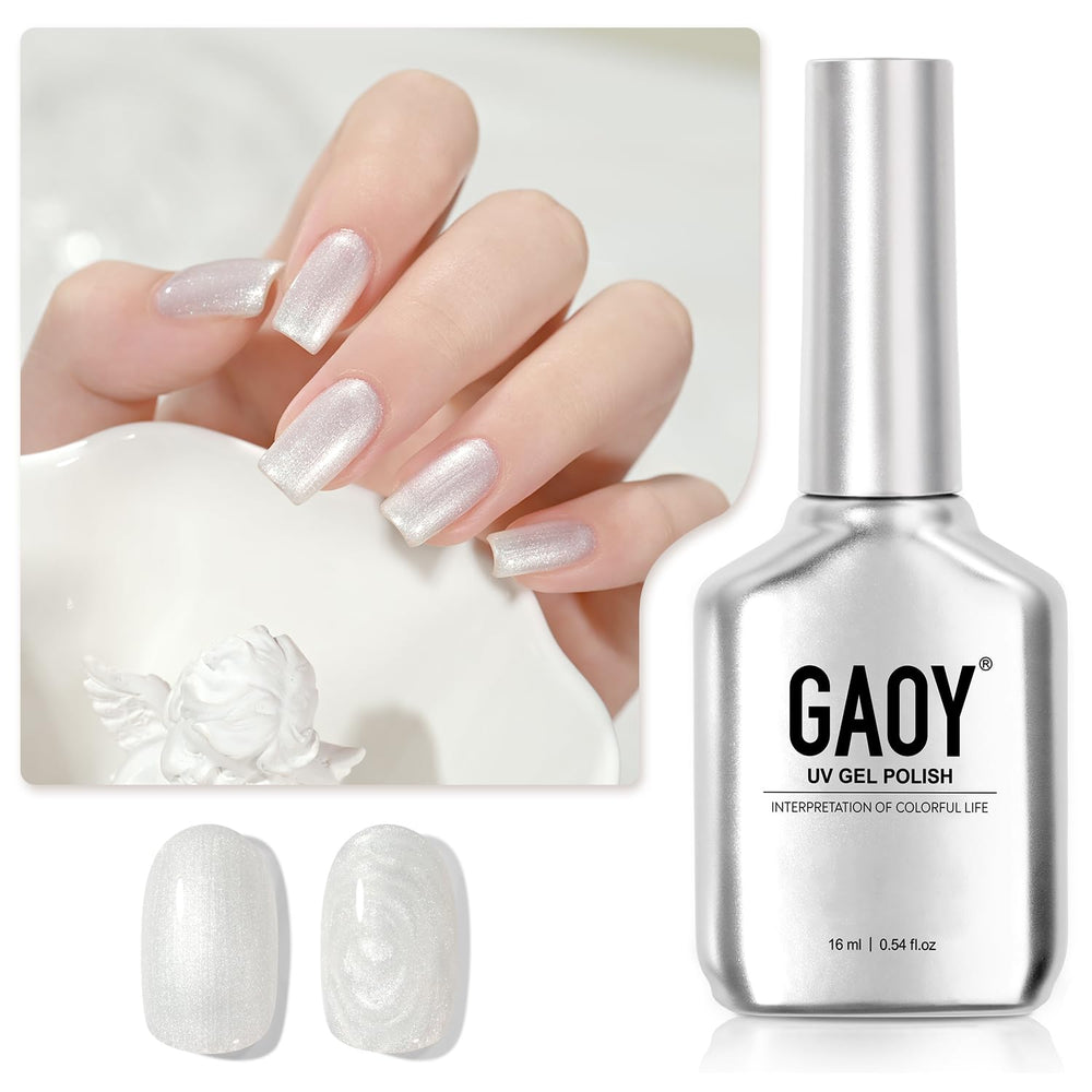 GAOY esmlate gel perlado en bote para brillo intenso en uñas