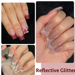GAOY es esmalte gel plata holográfico para un brillo multicolor con luz.