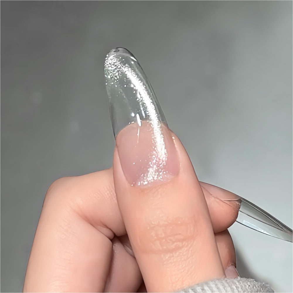 GAOY esmalte gel plateado ojo de gato para uñas brillantes
