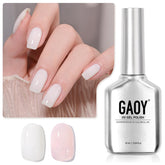 GAOY Esmalte gel translúcido rosa claro en botella para capas suaves