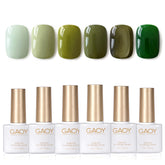 GAOY gel verde oscuro con efecto Cat Eye para uñas brillantes