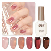 GAOY Rose Garden Jelly Gel: botella mostrando tono translúcido para capas suaves.