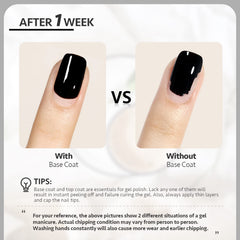 GAOY Gel Base Coat No-Wipe formula creates a sticky bond for gel cling.