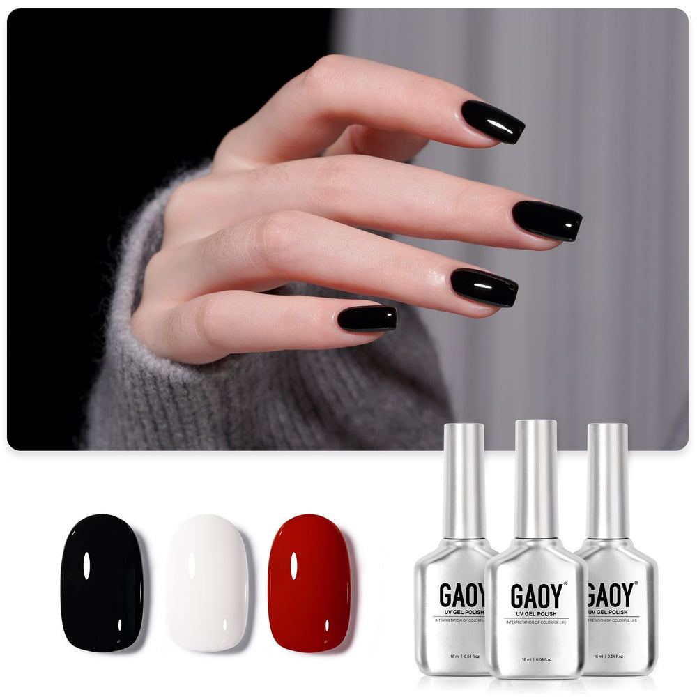 GAOY gel nail polish white 16ml bottle for chic at-home manicure