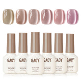 GAOY Icy Glass Cat Eye con luz de luna, look suave y elegante.