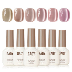 GAOY Icy Glass Cat Eye con luz de luna, look suave y elegante.