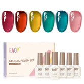 GAOY Jelly Gel Rosa: esmalte transparente para uñas con acabado suave y pulido.
