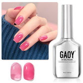 GAOY Jelly Gel Nail Polish 2134 Pink Tulip bottle ready for at-home nail art.