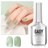 GAOY Jelly Gel bottle closeup showing buildable color and glossy finish.