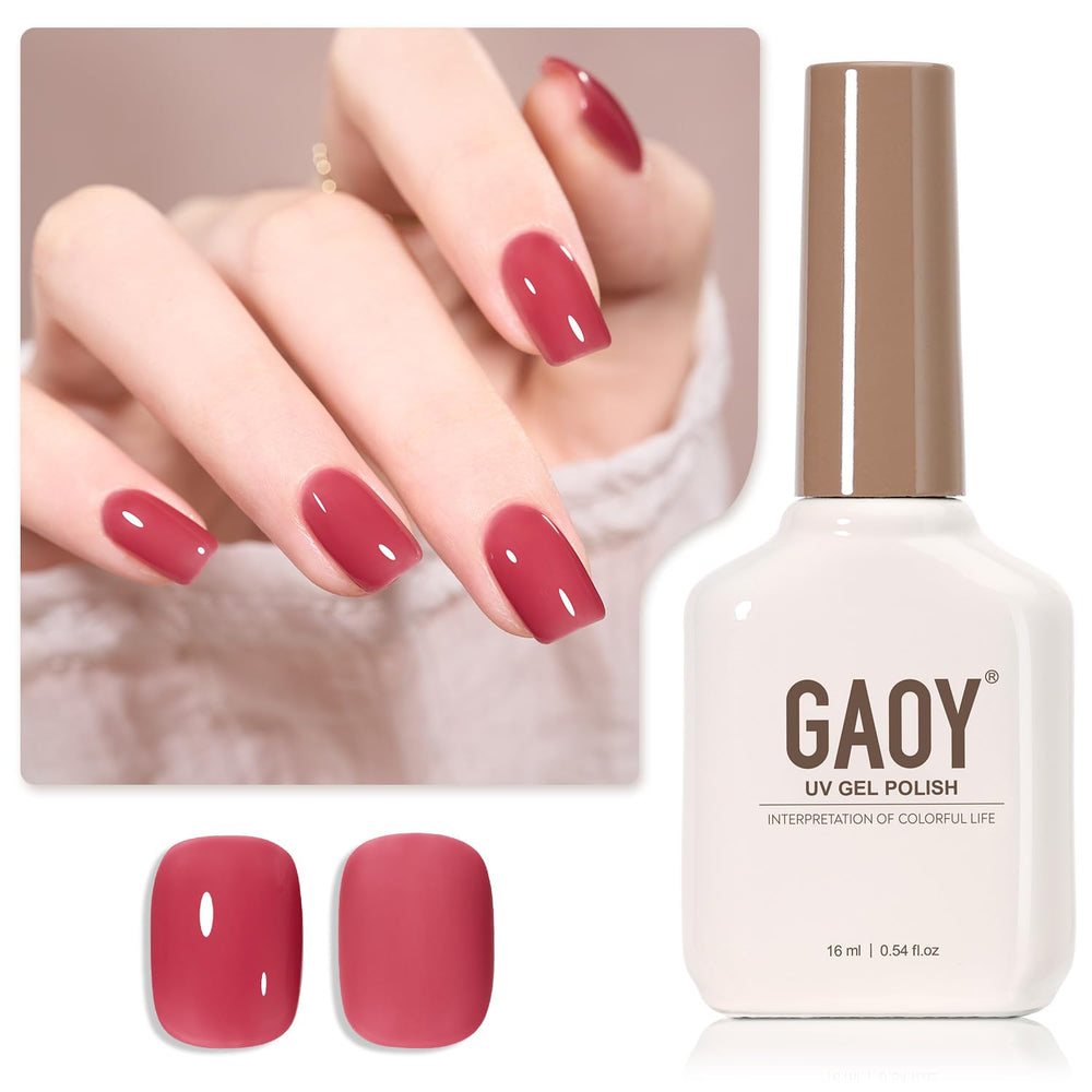 GAOY Jelly Nude gel polish bottle for at-home nail art