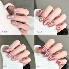 GAOY Jelly Pink Silver Cat Eye ideal para manicuras duraderas con base y top.
