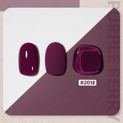 GAOY Jelly Purple Gel Nail Polish setup for at-home nail art with shimmering jelly finish.