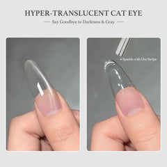 GAOY Jelly Silver Cat Eye imán para diseño, crea patrones únicos antes del curado