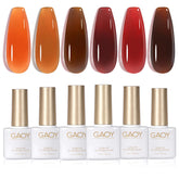 GAOY Jelly Tortuga transparente, base suave para uñas con brillo natural