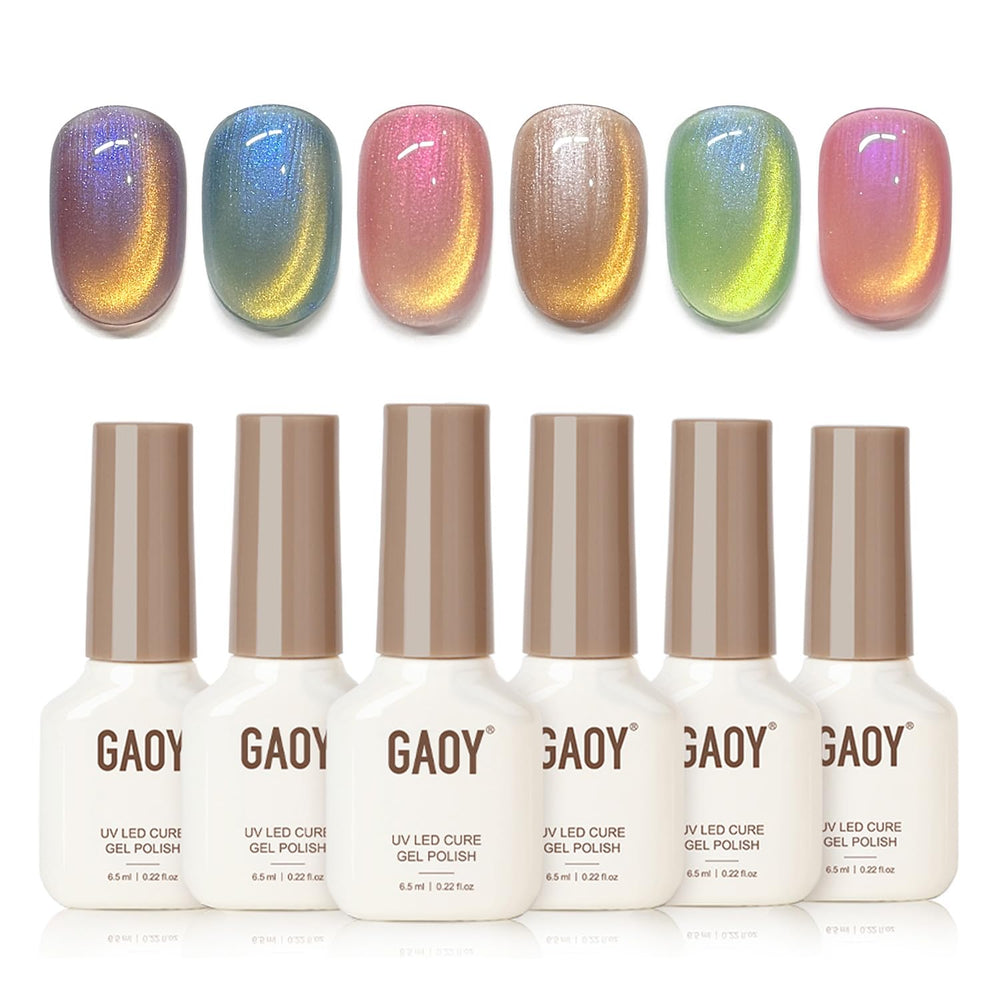 GAOY kit esmalte gel ojo de gato con imán para diseños únicos.