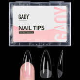 GAOY medium stiletto nail tips 240-piece set for versatile DIY nail art.