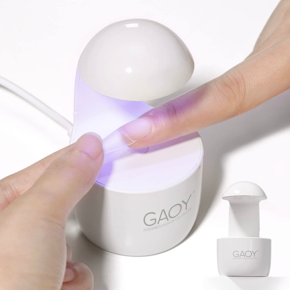 GAOY Mini UV Nail Lamp front view for rapid gel curing