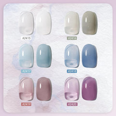 GAOY Mizzle Gel azul gris, tono elegante para manicuras duraderas
