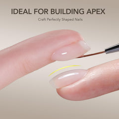 GAOY included nail brush enables precise builder gel application.