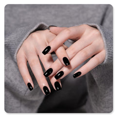 GAOY nails after application showing a glossy finish