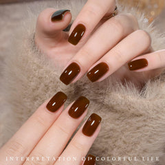 GAOY Nude Gel brush stroke demonstrates smooth, even application
