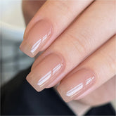 GAOY Nude Jelly Gel Nail Polish brick nude bottle for buildable sheer to opaque coverage.