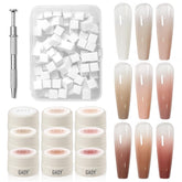 GAOY Ombre gel nail kit pots provide nine colors for smooth gradient blending.