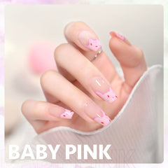 GAOY pastel gel polish color swatch highlighting creamy candy-pink shade