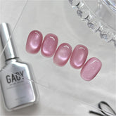 GAOY Pink Glassy Cat Eye polish bottle and magnet for DIY nail art at home