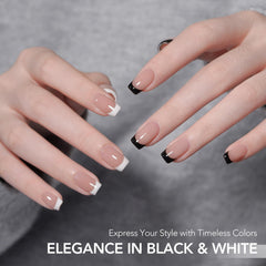 GAOY precision brush enables clean French tips and intricate patterns.