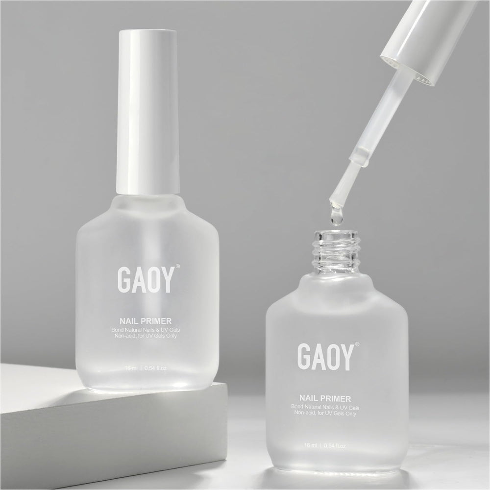 GAOY primer de uñas ácido-cero mejora adherencia del esmalte.