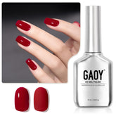 GAOY Red Gel Nail Polish 1201 Carmine Red bottle for at-home color
