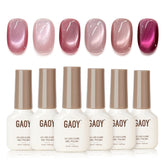 GAOY set de 6 colores gel para uñas con efecto ojo de gato