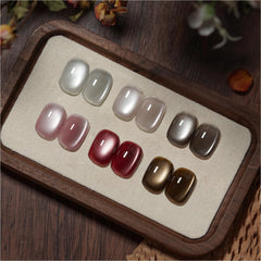 GAOY set esmaltes gel ojo de gato con imán para efectos duraderos y llamativos.