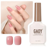 GAOY Sheer Maroon gel nail polish bottle for at-home manicures and versatile layering.