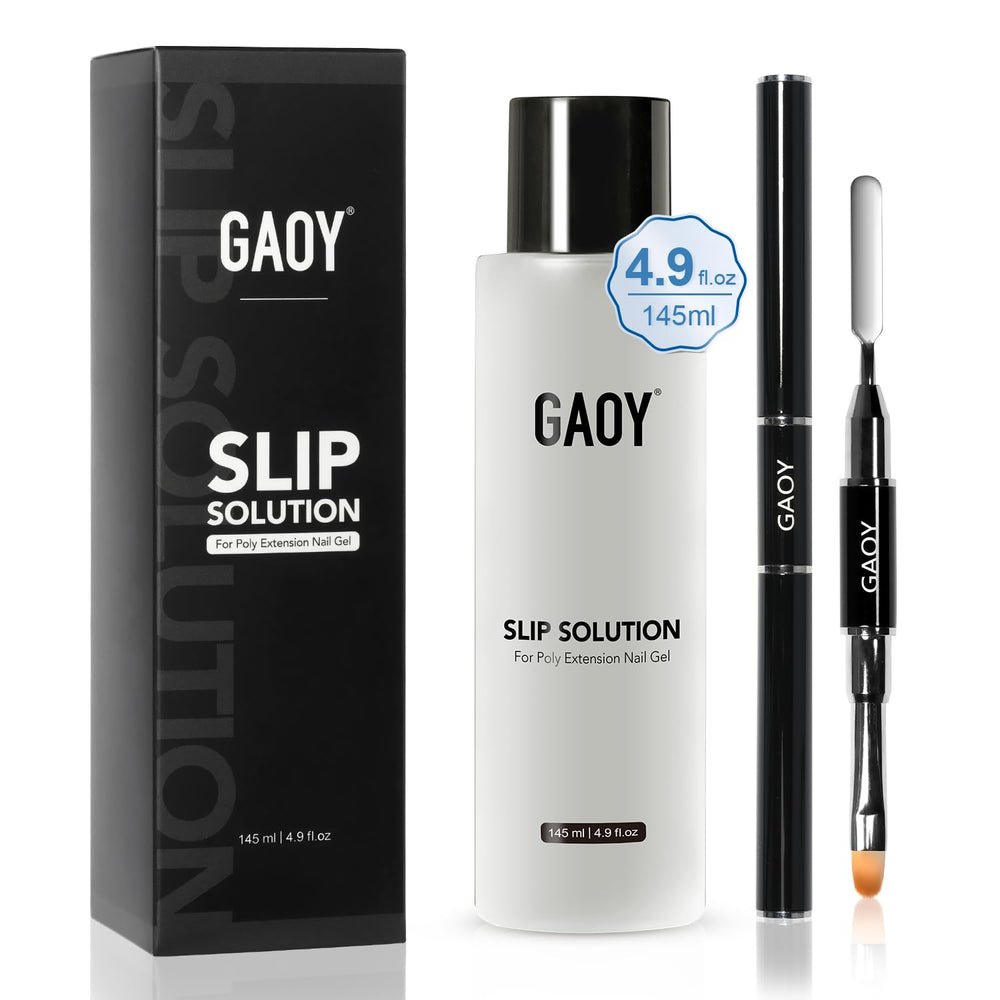 GAOY solución deslizante para gel poligel, botella de 145 ml para extensión de uñas.