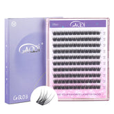 GAQQI GQ03 lash clusters, natural 12mm, for daily subtle enhancement.