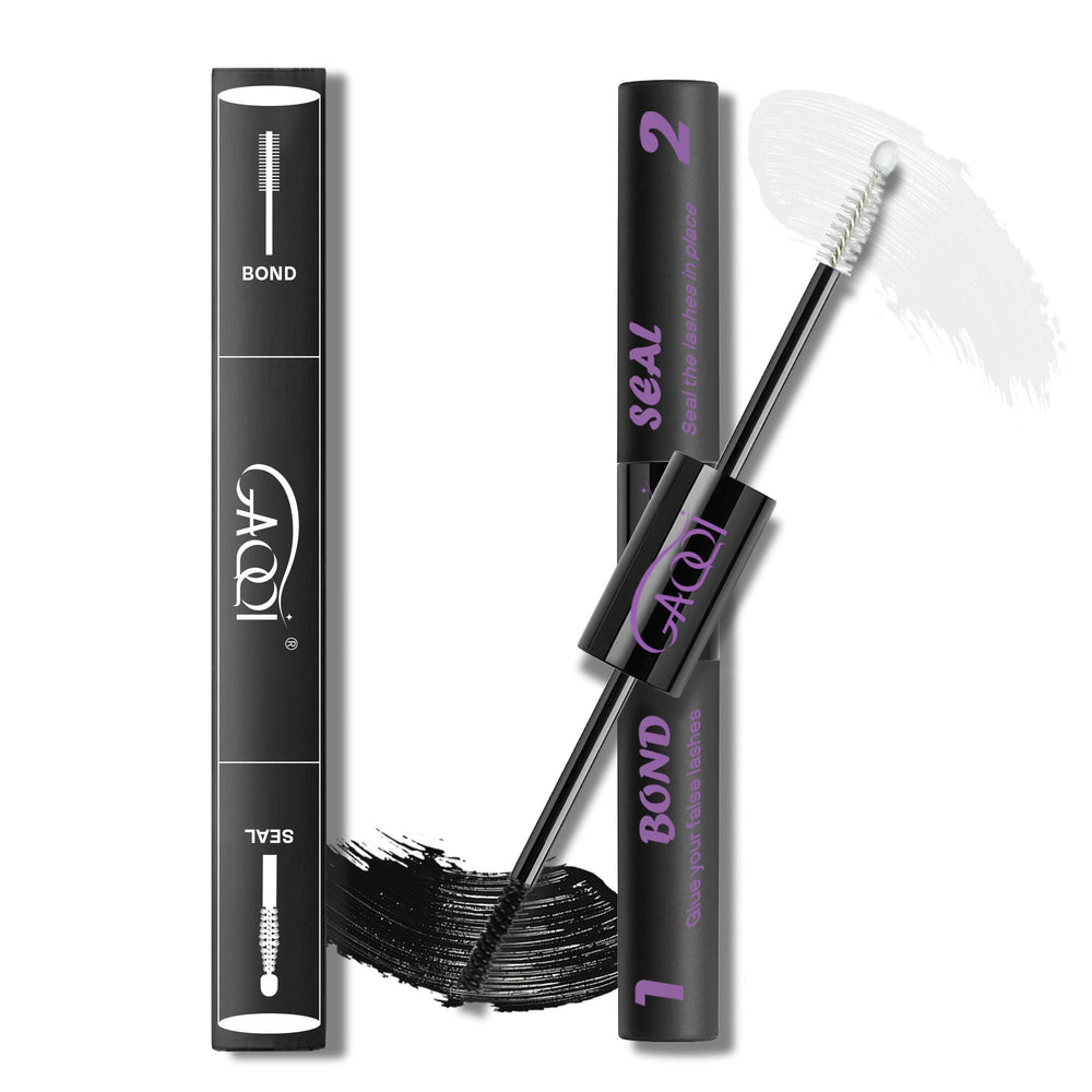 GAQQI Lash Glue dual-ended bond-seal for instant cluster adhesion and a clean finish
