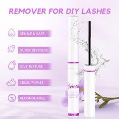 GAQQI Lash Glue Remover brush enables precise application along the lash line.