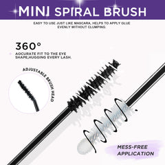 GAQQI waterproof lash glue with extended hold up to 72 hours for events.