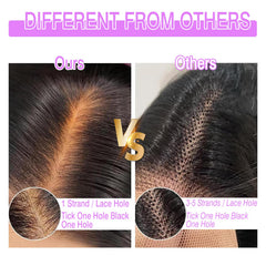 GARAXIS pre-plucked lace front provides easy, natural parting for daily wear.
